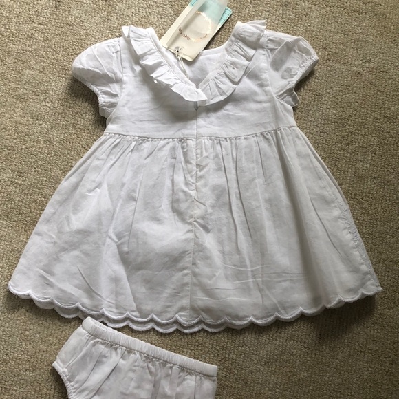 NWT Carrément Beau poplin embroidered dress 3mo - Picture 3 of 4